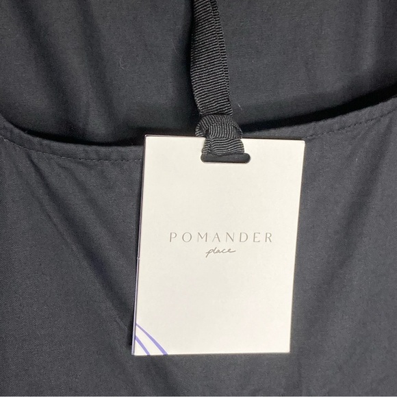 Pomander Place 100% Cotton Tank Mini Dress-Women’s M-Black-NEW-Summer-Casual-NWT - Picture 8 of 12